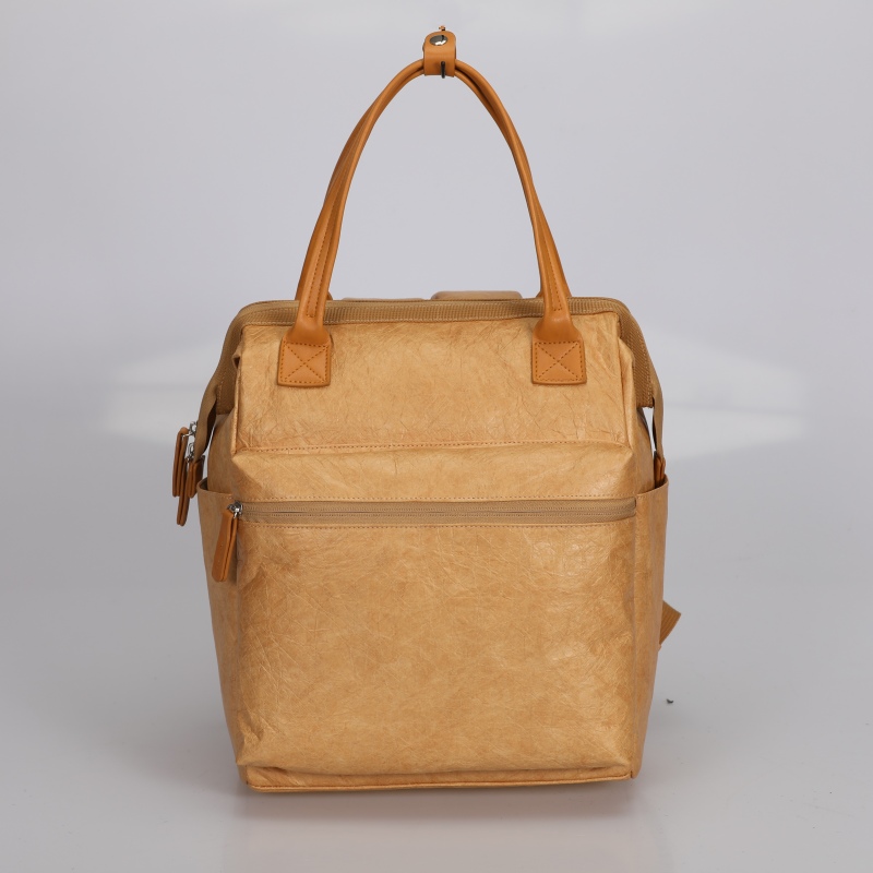 Custom Recyclable Typek Brown Paper Travel Backpack
