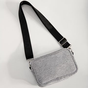 Grey Lightweight Neoprene Shoulder Bag OEM