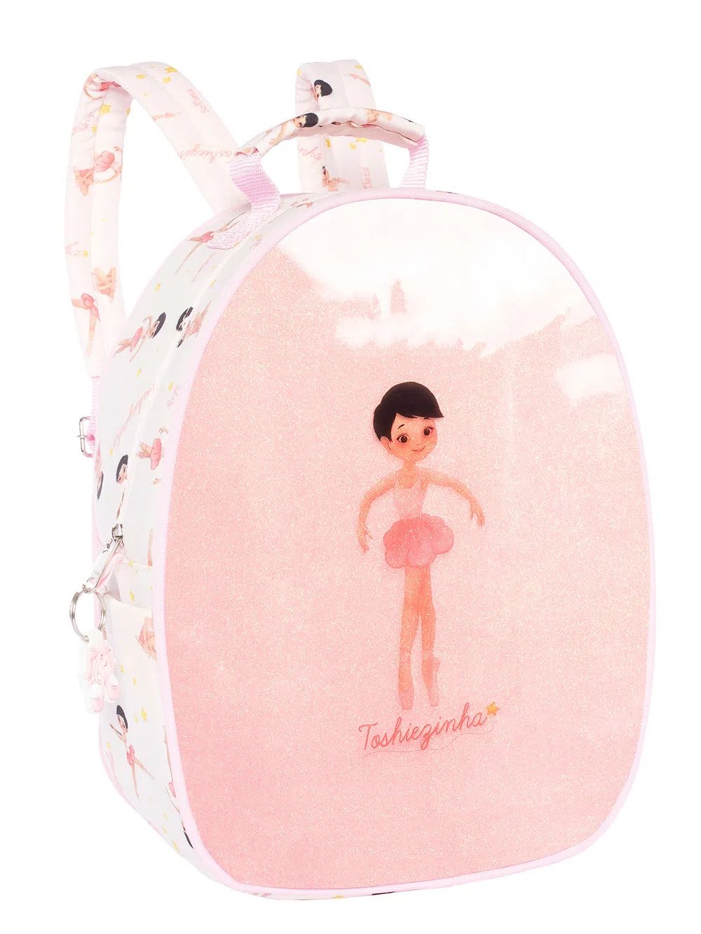 Stylist and Delicate Glitter Transparent Dance Backpack for Kids