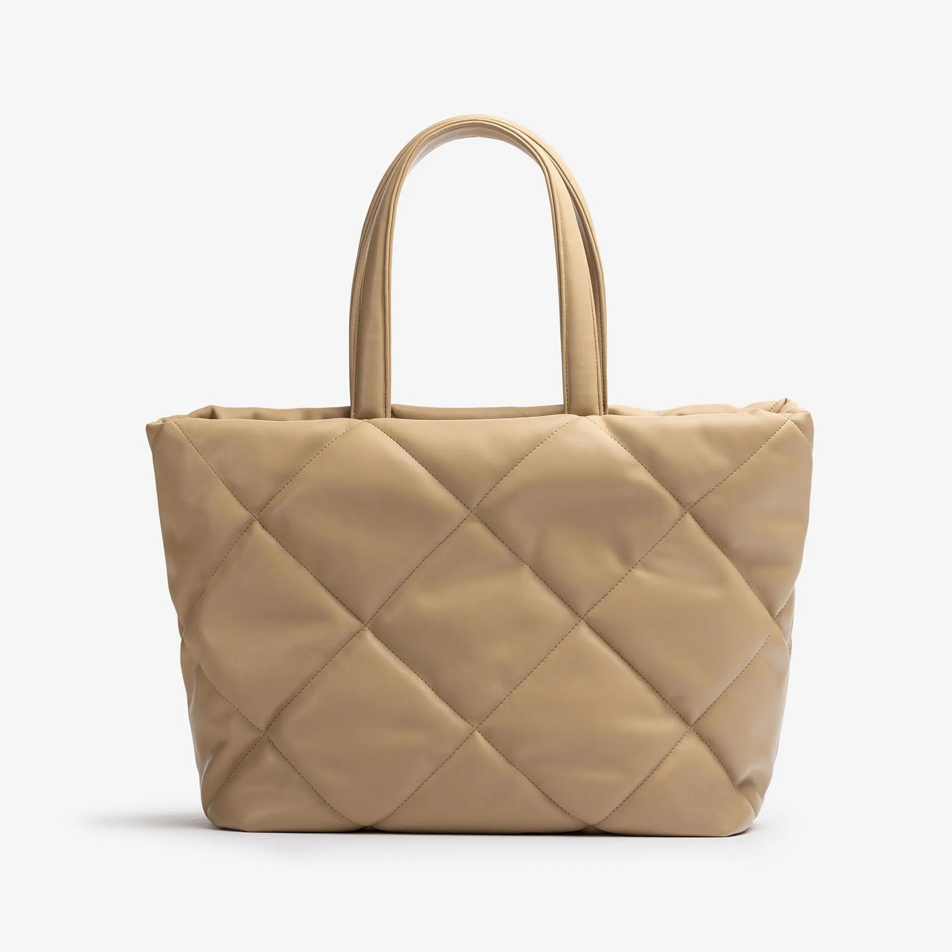 Cream Quilting Shoulder Bag Backpack Custom